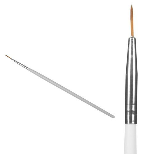 Pędzel striper do zdobień długi włos 10 mm - biały