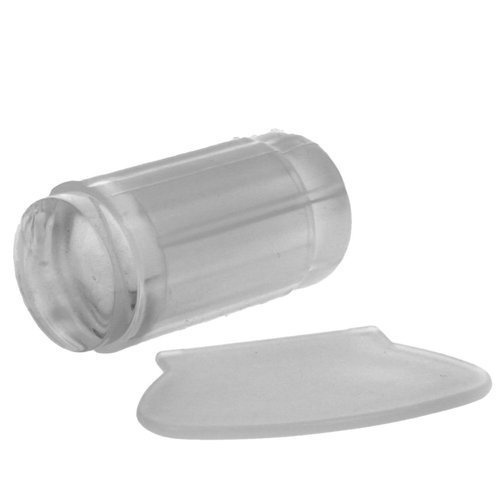 Przeźroczysty stempel silikonowy do zdobień z celownikiem + zdrapka (przeźroczysty)