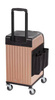 ROLLERCOASTER STOOL CASE Kufer na kółkach z rączką i stolikiem ROSE GOLD