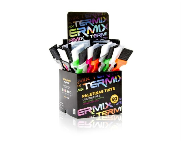 Termix Pędzelek do farbowania szeroki z białym włosiem