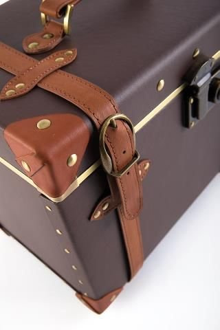 Grace Vintage Kufer kosmetyczny / ciemny brąz - Na zamówienie