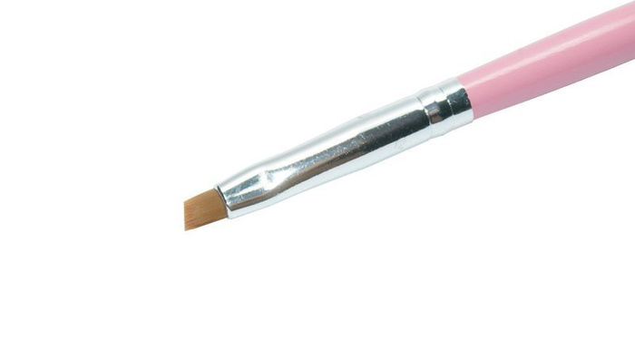 Pędzel do stylizacji paznokci metodą żelową skośny, rozmiar 4