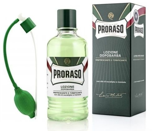 Atomizer z pompką do wody po goleniu zielony