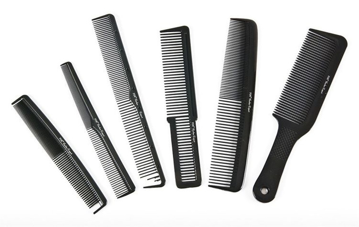 Fox Barber Expert komplet grzebieni w etui jeans