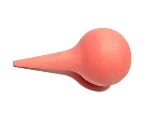 Pompka / gruszka do rzęs pomarańczowa