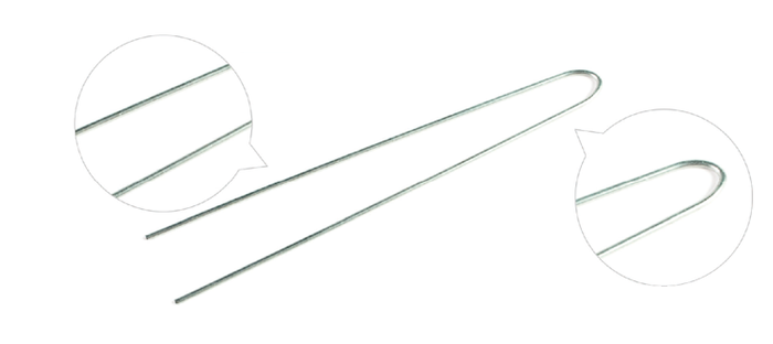 Kokówka srebrna prosta 7,5 cm 20 szt.