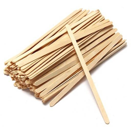 Szpatułki do wosku wąskie 100 szt.