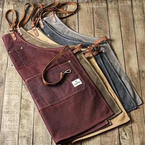 Dapper Dan Fartuch barberski Oxblood