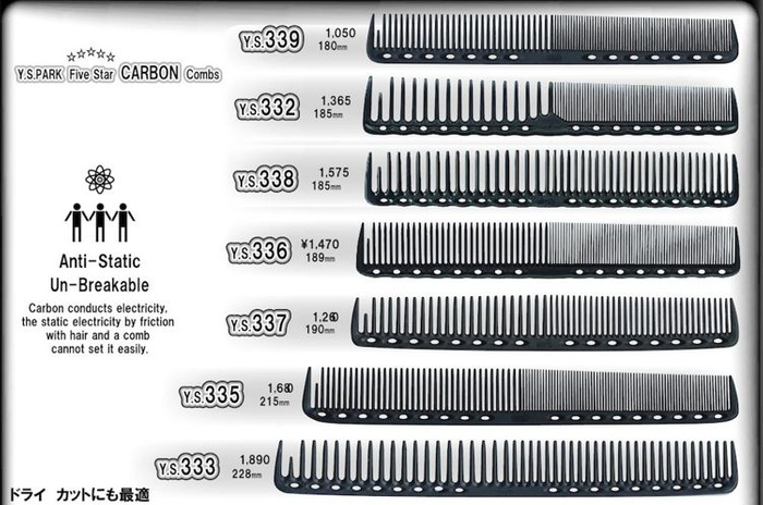 Y.S. Park grzebień 336 biały
