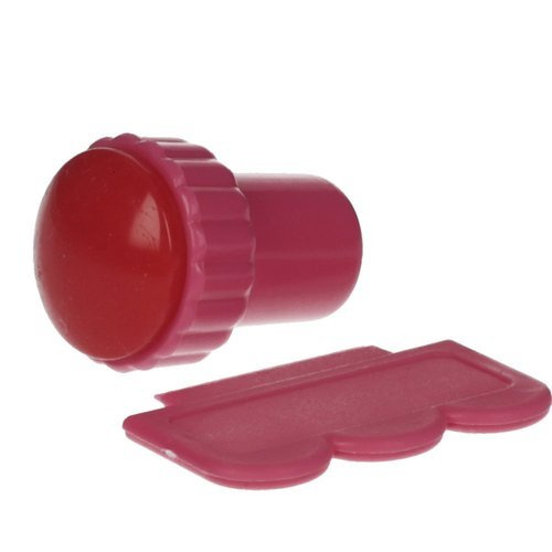 Stempel silikonowy do zdobień paznokci + zdrapka