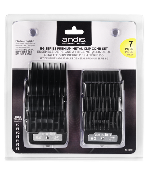 Andis nasadki BG Series Premium Metal Clip 7 szt.