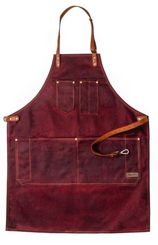 Dapper Dan Fartuch barberski Oxblood