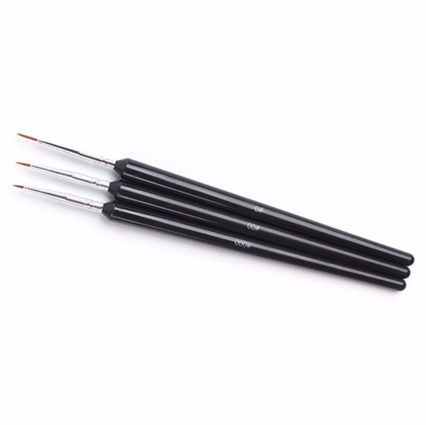 Zestaw Striper do zdobień 3 szt. czarne