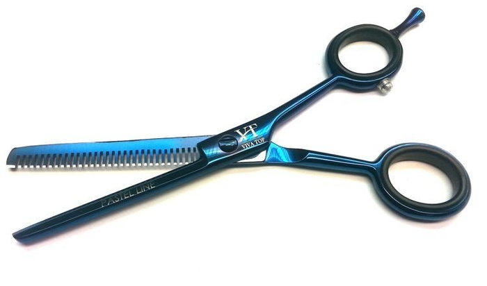 Viva Top Pastel Line Blue Degażówki fryzjerskie 5,5"