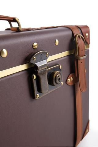 Grace Vintage Kufer kosmetyczny / ciemny brąz - Na zamówienie