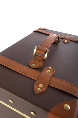 Grace Vintage Kufer kosmetyczny / ciemny brąz - Na zamówienie