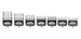 Andis nasadki BG Series Premium Metal Clip 7 szt.