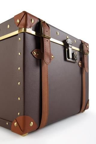 Grace Vintage Kufer kosmetyczny / ciemny brąz - Na zamówienie