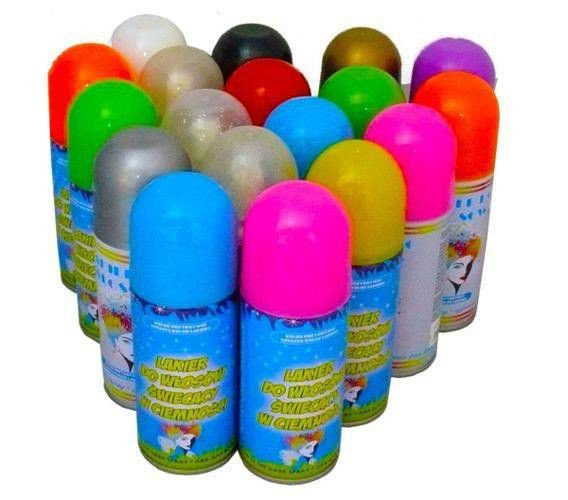 Spray koloryzujący 125ml brokat złoty
