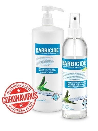 Barbicide Hand Disinfection Dezynfekcja skóry i rąk 1000ml